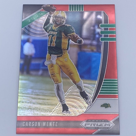 Carson Wentz - 2020 panini Prizm draft picks #13 (red Prizm ) - Picture 1 of 2